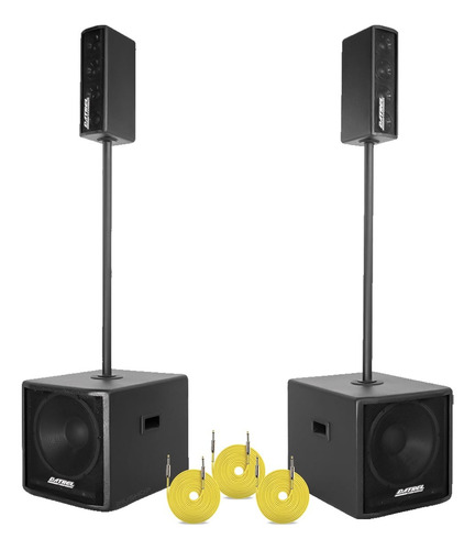 Sistema De Som Vertical Line Datrel Vox 4.0 Sub 12pol 600w