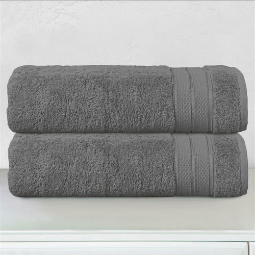 Juego De 2 Toallas De Baño 68 X 137 Cm 100% Algodón Turco