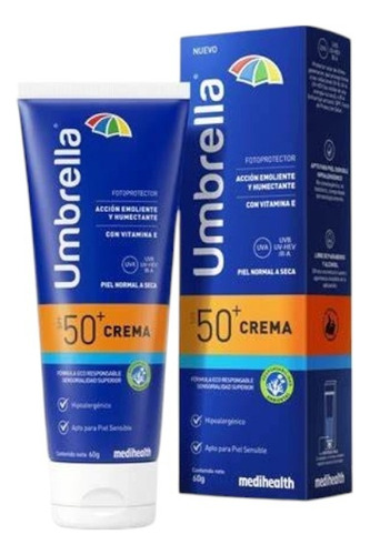 Umbrellla Fotoprotector Spf50+ Crema Con Vitamina E 60g