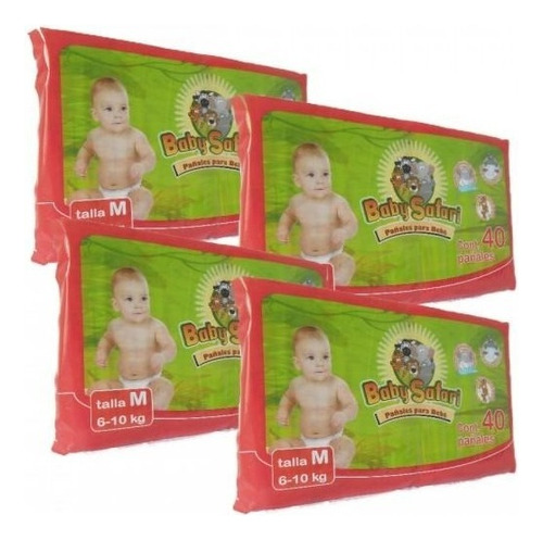 Pañales Desechables Baby Safary 6-10kg Economicos 160 Pz