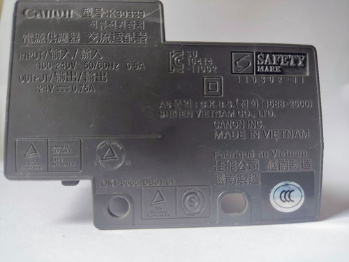 Canon Adaptador  K30329 Fuente De Poder Para Impresoras