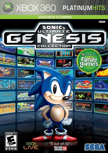 Jogo Xbox 360 Sonic Ultimate Genesis Collection Fisica