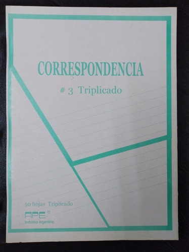 APE/IGNEO CORRESPONDENCIA 50 hojas  obra x 5 28cm x 22cm