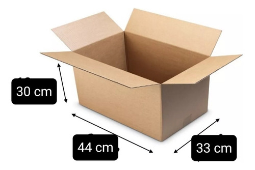 Cajas De Cartón 33x44x30 Pack 25 U. *delivery