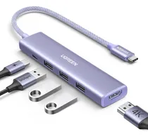 Comprar Ugreen Hub Usb 5 En 1 Hdmi 4k Usb-c Negro  35582