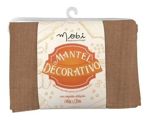 Imagen 1 de 1 de Mantel Decorativo De Vinil Afelpado 1.4x 2.4m Madera