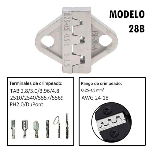 Kit Pinza Crimpeadora Mordazas Intercambiables Multifuncion