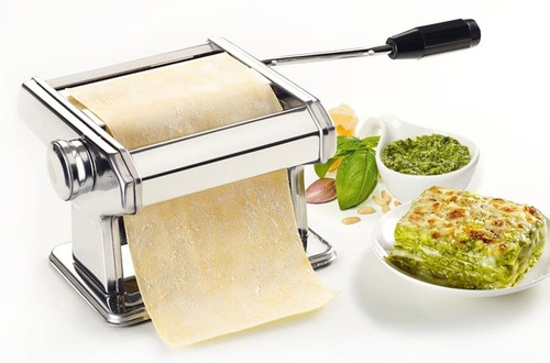 Imagen 3 de 6 de Máquina Para Hacer Pasta Metaltex Acero Inoxidable