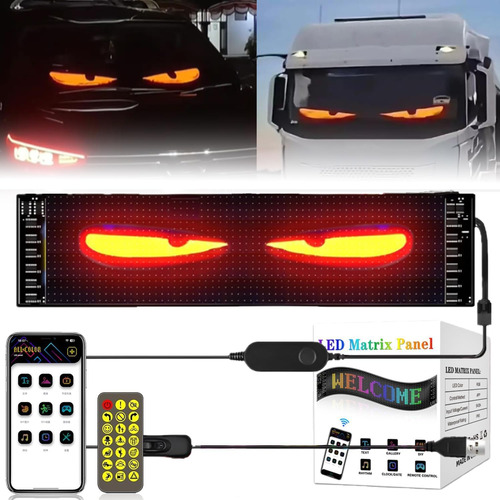 Ojos Led Para Carro, Pantalla Led Flexible Para