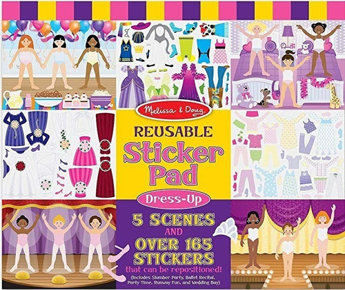 Juego Reusable Sticker Pad - Dress-up