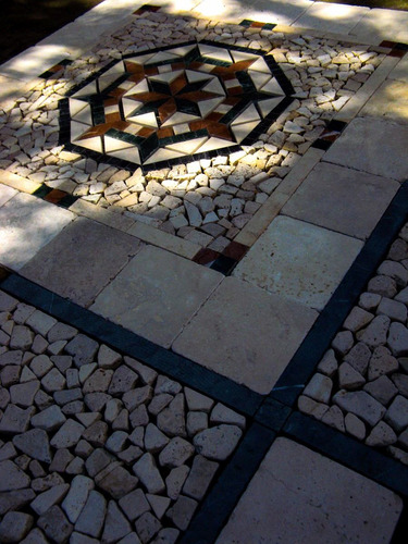 Centro Travertino 30x30, Mármol, Micenas Ch - Forma Y Diseño
