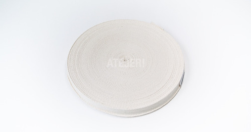 Cinta Hilera De Algodón 25mm Crudo X 50 Mts