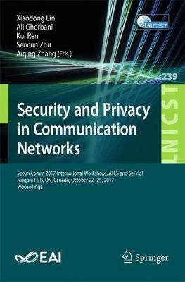 Libro Security And Privacy In Communication Networks - Xi...