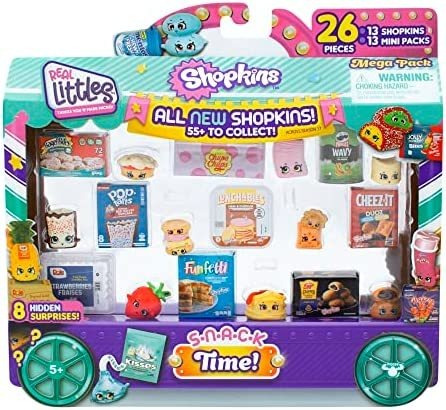 Mega Paquete Shopkins Real Littles Snack Time, 13 Más 13 Rea