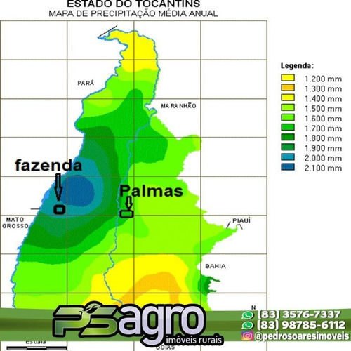 Imagem 2 de 30 de Fazenda À Venda, 430000 M² Por R$ 313.900.000,00 - Centro - Pium/to - Fa0047