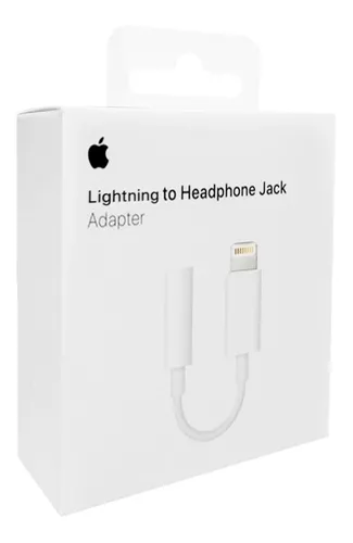 Adaptador iPhone Audífonos Original Apple Lightning A Jack