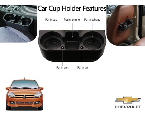 Porta Vasos Con Porta Celular Chevrolet Chevy C2 2008