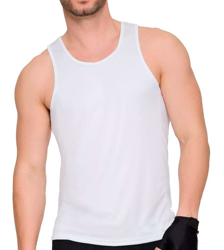 Camisa Regata Masculina Fitness Dry Fit Academia Selene