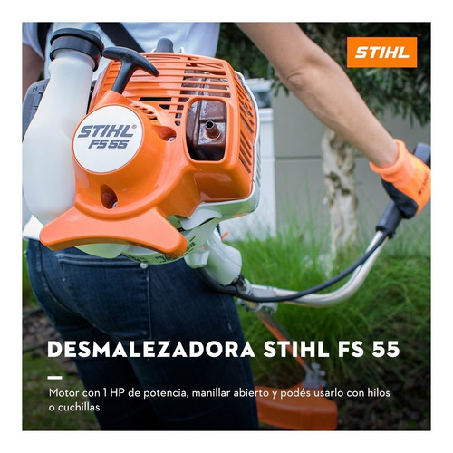 Desmalezadora Stihl FS 55 Solo c/cabezal de tanza