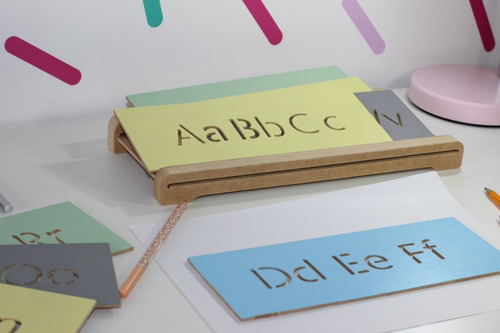 Imagen 3 de 5 de Aprendizaje Primeras Letras Abecedario Madera Montessori