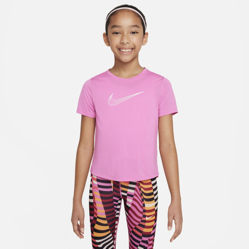 Playera De Entrenamiento Niña Nike Dri-fit One Rosa 