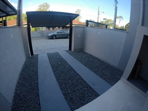 Lindo Sobrado No Bairro Salto Do Norte, Casa 02 Meio, Contendo 2 Suítes, Sala De Jantar, Cozinha, Lavabo, Área De Serviço, 1 Vaga De Garagem, Piso Porcelanato Porto Belo, Água Quente, Rebaixo Em Gess