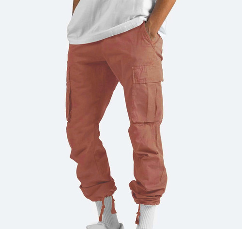 Pantalones Tipo Cargo De Fitness Para Hombre, De Tipo Liso,