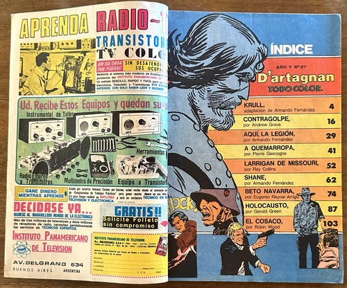Revista Dartagnan Nro: 37 Completa De Colección Leer (Usado)