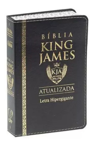 Bíblia Sagrada King James | Bkj 1611 | Letra Hiper Gigante | Coverbook Preta