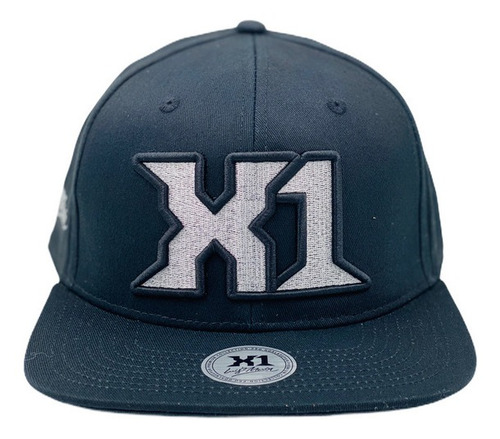 Imagen 2 de 3 de Jockey X1 Negro Plateado - Gorro Snapback