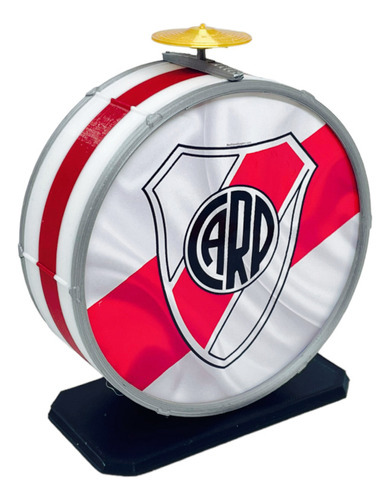 Murga Bombo Personalizados En 3d / Diseño River Plate