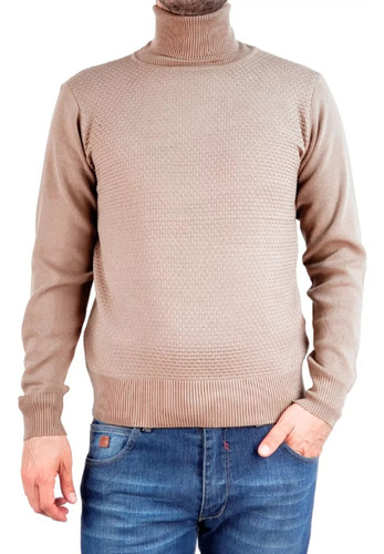 Sweater Tejido Hombre Cuello Subido Beatle 108