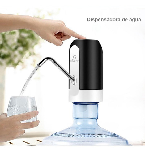 Imagen 1 de 4 de Dispensador Agua Electrico Bomba Recargable Elegate Con58