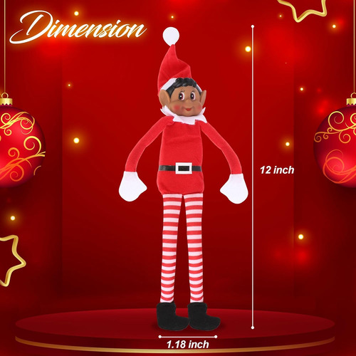 Peluche De Elfo Navideño Que Se Comporta Mal, Muñeca Larga Y