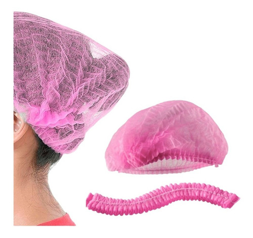 Imagen 1 de 1 de Cofias O Gorros Desechables Para El Cabello Pestañas 50 Pcs