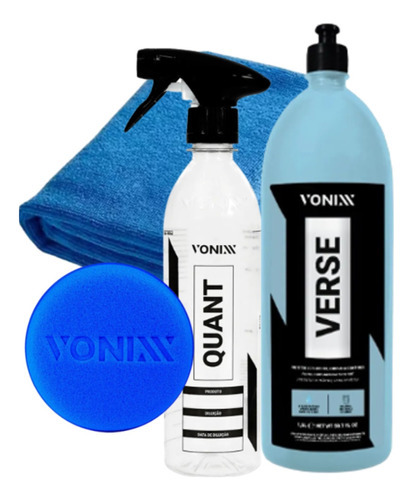 Kit Verse Vonixx Protetor Plásticos Borrachas Motores 1,5l Cor Azul