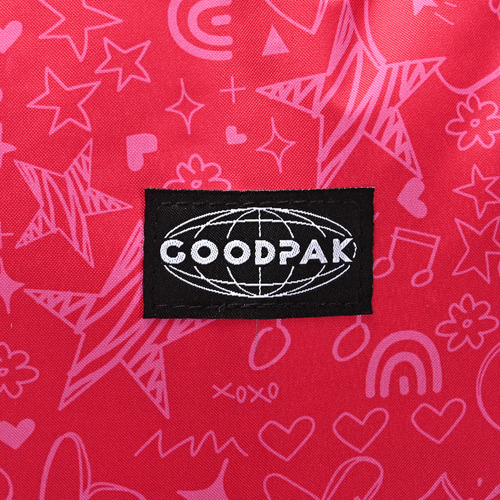 Mochila Escolar Colegial Estampada Impermeable Goodpak 20 L Color Estampada Roja Diseño De La Tela Estampado