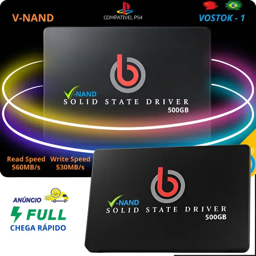 Ssd 500gb, V-nand, Sata, 2.5, Interno, Vostok-1, Confiável Ideal ...