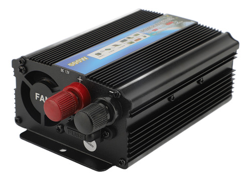 Inversor De Energia Para Carro 12v 500w Em Liga De Alumínio