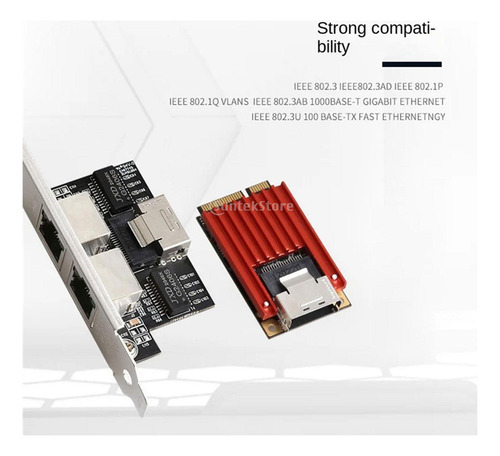 New Tarjeta De Red Mini Pcie Gigabit Ethernet, Reemplazo De