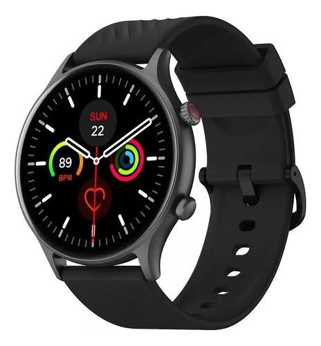 Smartwatch Zeblaze Btalk2 Lite Voice Call Bluetooth 5.2, correa, color negro, diseño de pulsera, funda deportiva, color negro, bisel, color negro