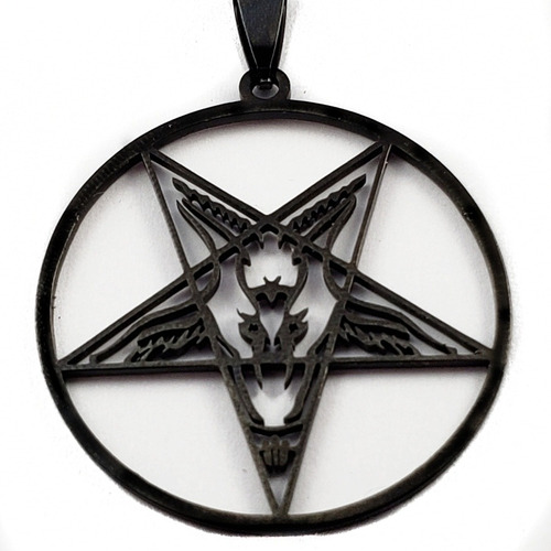 Dije Baphomet Talismán Sello Satanás Acero Inoxidable #108