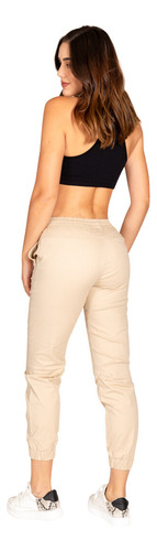 Pantalon Jogger Mezclilla Confort De Mujer Jeanswest Black