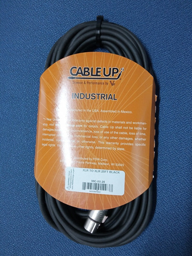 Cable Para Micrófono Xlr A Xlr Largo 7.5mts