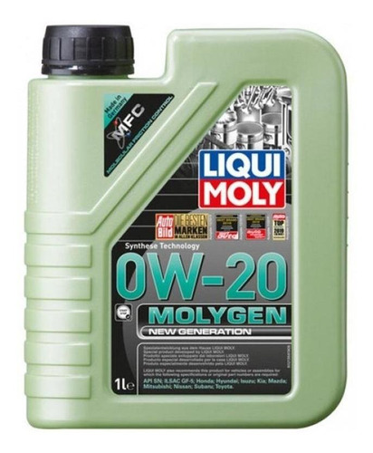 Aceite para motor Liqui Moly sintético 0-w20 para autos, pickups & suv