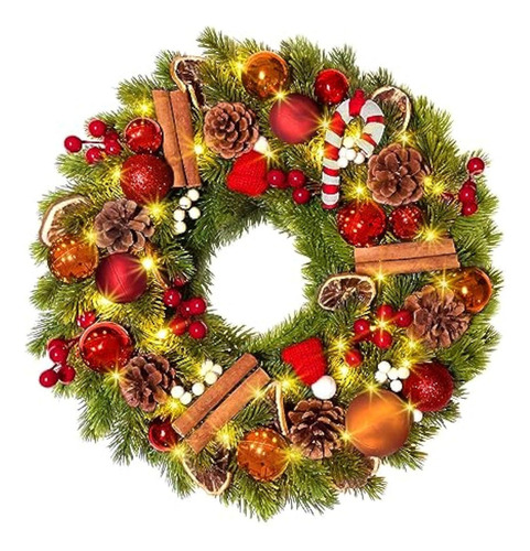 Adornos Navidad Ratán Coronas Navidad Colgar En Las Puertas