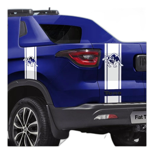 Vinilo Fiat Toro Calcos Caja Laterales + Trasero Ploteo