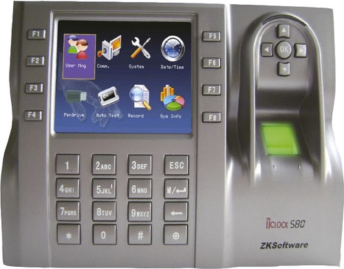 Imagen 4 de 5 de Registrador Control Asistencia Accesos Iclock 580 Huella Zk
