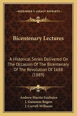 Libro Bicentenary Lectures : A Historical Series Delivere...