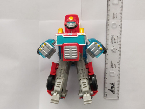 Transformers Playskool Heroes Rescue Bots Energize Heatwave Energize Heatwave Fire-bot Rojo (Usado)